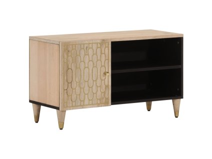 TV skříňka 80 x 31 x 46 cm masivní mangovníkové dřevo 358263
