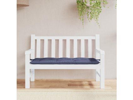 Poduška na zahradní lavici námořnicky modrá 120x50x7 cm oxford 378959