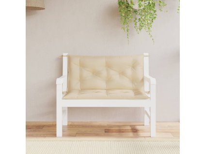 Podušky na zahradní lavici 2 ks béžové 100x50x7 cm látka oxford 361662