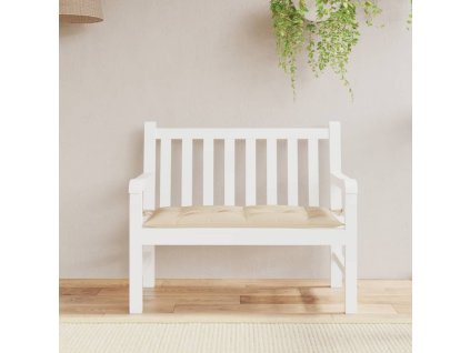 Poduška na zahradní lavici béžová 110x50x7 cm oxfordská látka 361814