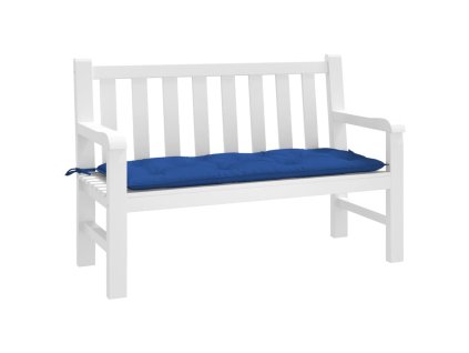 Poduška na zahradní lavici modrá 120x50x7 cm oxfordská látka 361593