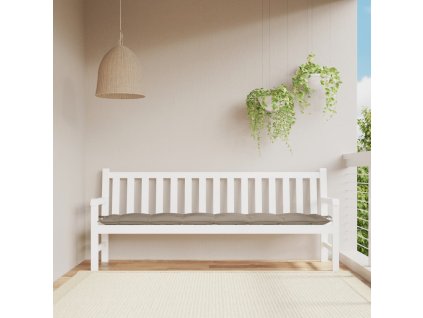 Poduška na zahradní lavici taupe 200x50x7 cm oxfordská látka 361648