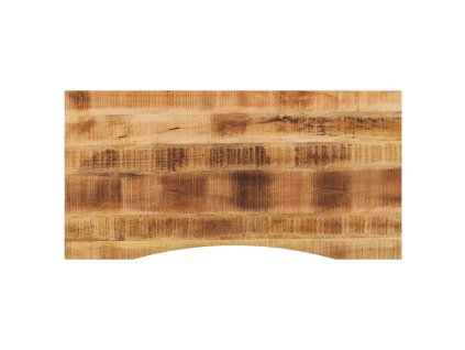 Stolní deska s výřezem 120x60x2,5 cm masivní hrubý mangovník 370188