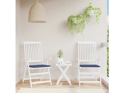 Podušky na palety 2 ks námořnicky modré 40x40x4 cm oxford 378358