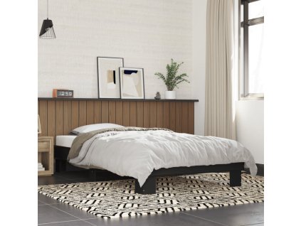 Rám postele černý 90 x 190 cm kompozitní dřevo a kov 845882