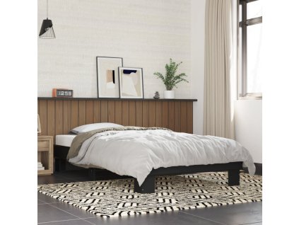 Rám postele černý 75 x 190 cm kompozitní dřevo a kov 845877