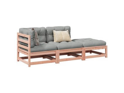 3dílná zahradní sedací souprava s poduškami masivní douglaska 3295833