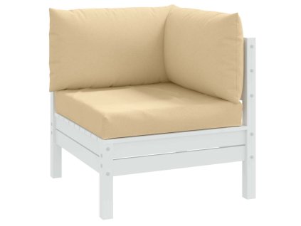 Podušky na palety 3 ks béžová melanž textil 4002655