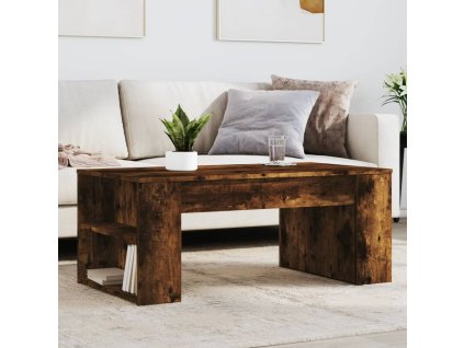 Konferenční stolek kouřový dub 102x55x42 cm kompozitní dřevo 831858