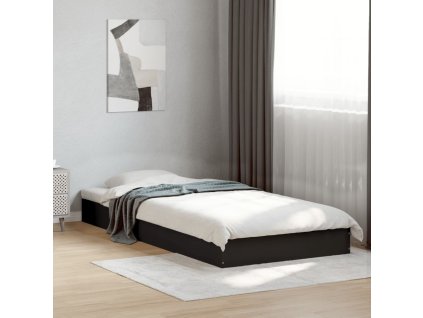 Rám postele černý 75 x 190 cm kompozitní dřevo 842078