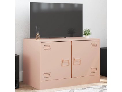 TV skříňka růžová 67 x 39 x 44 cm ocel 841633