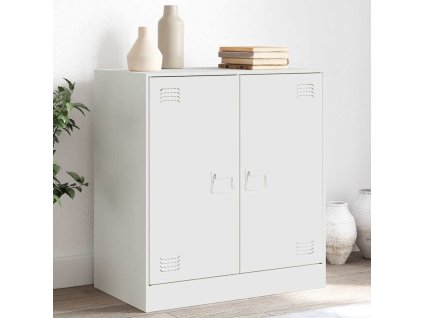 Příborník bílý 67 x 39 x 73 cm ocel 841678