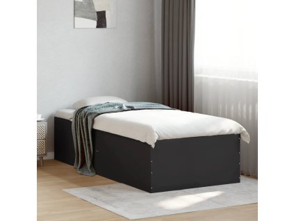 Rám postele černý 75 x 190 cm kompozitní dřevo 3280980