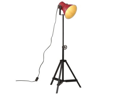 Stojací lampa 25 W červená patina 35 x 35 x 65/95 cm E27 371875