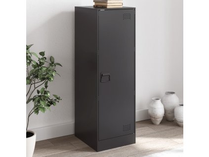 Příborník černý 34,5 x 39 x 107 cm ocel 841703