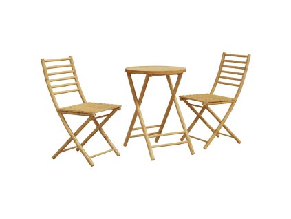 3dílný bistro set bambus 3278536