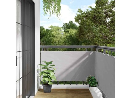Balkonová zástěna šedá 300 x 120 cm PVC 4005492