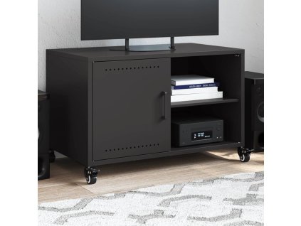 TV skříňka černá 68 x 39 x 43,5 cm ocel 846668