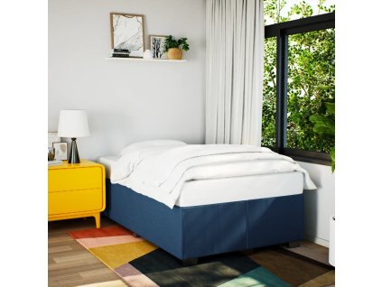 Rám postele bez matrací modrá 120x190 cm textil 3284463