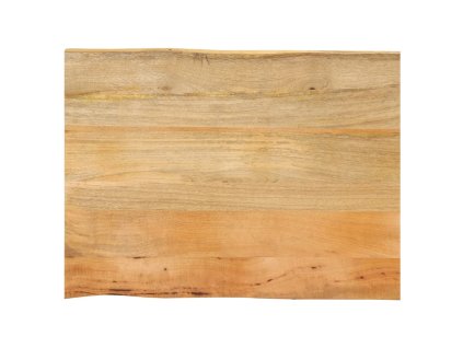 Stolní deska 80 x 60 x 3,8 cm živá hrana mangovníkové dřevo 370740