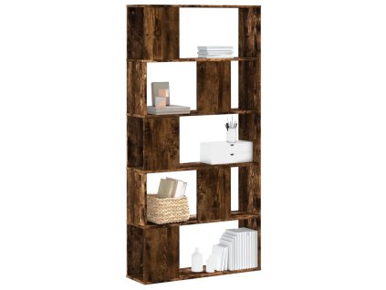 Knihovna 5patrová kouřový dub 80,5 x 23,5 x 162,5 cm kompozit 852775