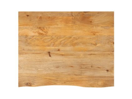 Stolní deska živá hrana 90 x 80 x 2,5 cm masivní mangovník 370459