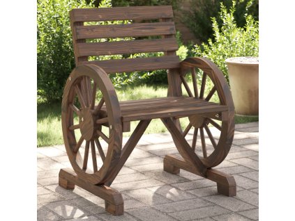 Zahradní židle 2 ks 58 x 58 x 78,5 cm masivní jedlové dřevo 365102