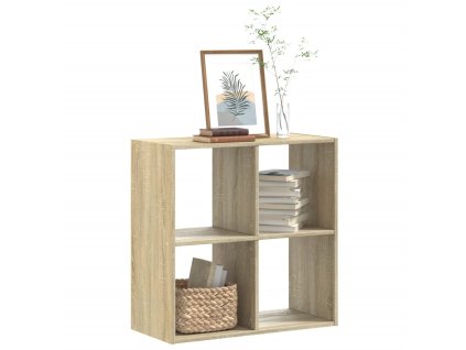 Knihovna dub sonoma 68,5 x 32 x 68,5 cm kompozitní dřevo 852827