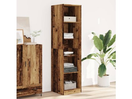Šatní skříň old wood 50 x 50 x 200 cm kompozitní dřevo 3307718