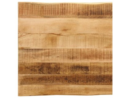 Stolní deska živá hrana 60x60x2,5 cm masivní hrubý mangovník 370666