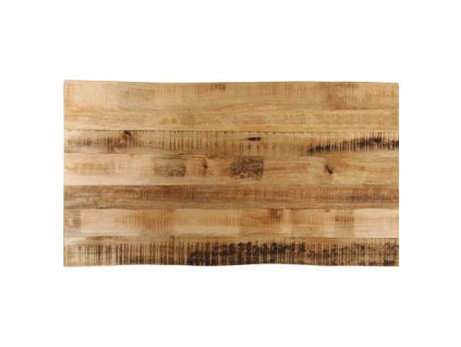 Stolní deska živá hrana 100x60x2,5 cm masivní hrubý mangovník 370670