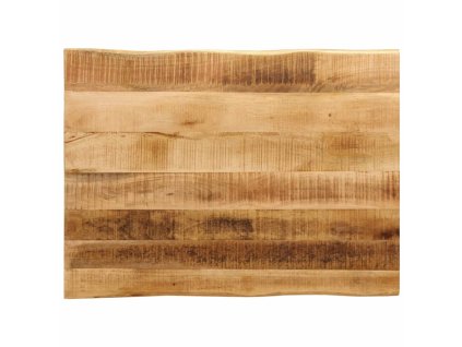 Stolní deska živá hrana 90x60x3,8 cm masivní hrubý mangovník 370693