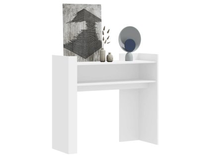 Konzolový stolek bílý 100 x 35 x 90 cm kompozitní dřevo 848465