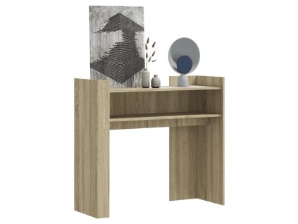 Konzolový stolek dub sonoma 100 x 35 x 90 cm kompozitní dřevo 848467
