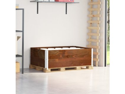 Paletové nástavce 2 ks hnědé 120 x 80 cm masivní borové dřevo 4010278