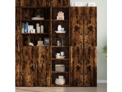 Skříň highboard kouřový dub 45 x 41 x 185 cm kompozitní dřevo 3281677