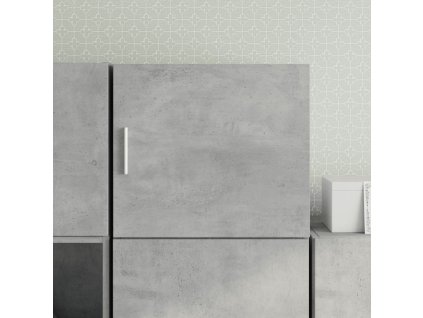 Nástěnná skříňka betonově šedá 45x42,5x40 cm kompozitní dřevo 846106