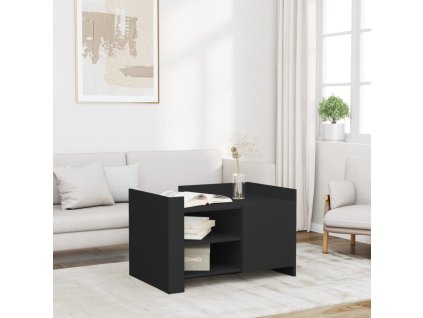 Konferenční stolek černý 80 x 50 x 50 cm kompozitní dřevo 848354
