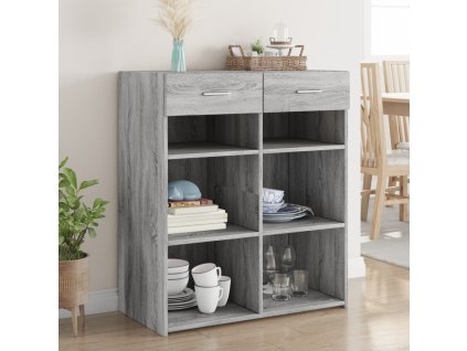 Příborník šedý sonoma 80 x 42,5 x 93 cm kompozitní dřevo 3281481