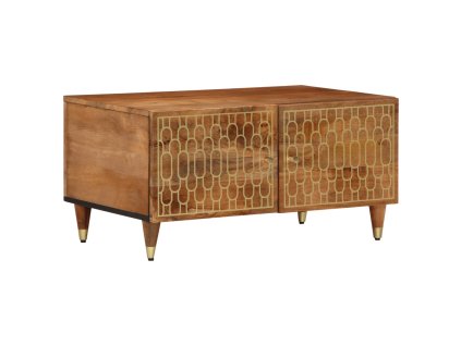 Konferenční stolek 80 x 50 x 40 cm masivní mangovníkové dřevo 358289