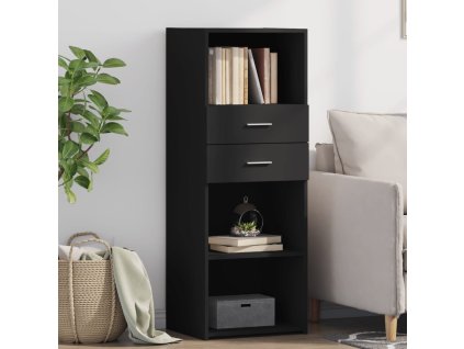 Skříň highboard černá 45 x 42,5 x 124 cm kompozitní dřevo 846167