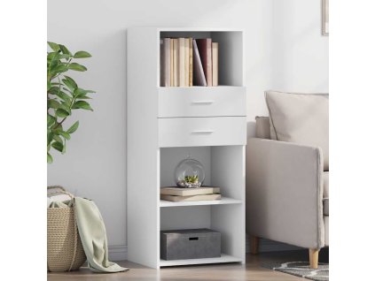 Skříň highboard bílá 50 x 42,5 x 124 cm kompozitní dřevo 846173