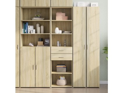 Skříň highboard dub sonoma 50 x 42,5 x 185 cm kompozitní dřevo 3281457