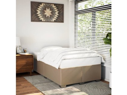 Rám postele bez matrace cappuccino 120x190 cm umělá kůže 3284551