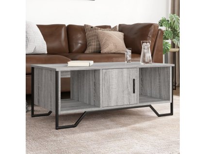 Konferenční stolek šedý sonoma 100x51x40 cm kompozitní dřevo 848492