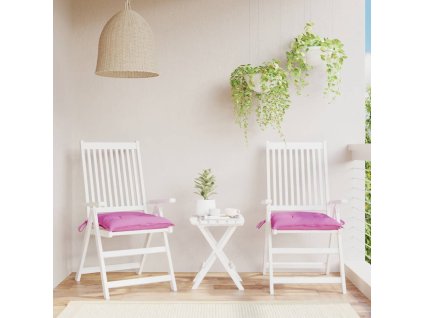 Podušky na židli 2 ks růžové 50 x 50 x 7 cm oxfordská látka 361558