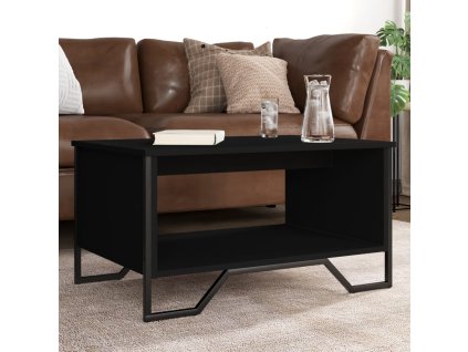 Konferenční stolek černý 75 x 51 x 40 cm kompozitní dřevo 848484