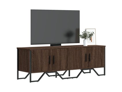 TV skříňka hnědý dub 122 x 34 x 41 cm kompozitní dřevo 848588