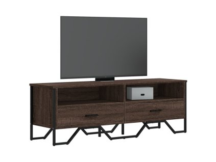 TV skříňka hnědý dub 122 x 34 x 41 cm kompozitní dřevo 848583