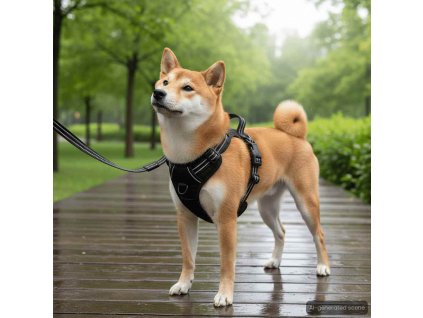 Postroj pro psy s reflexními popruhy nastavitelný maskáčový M 4013368